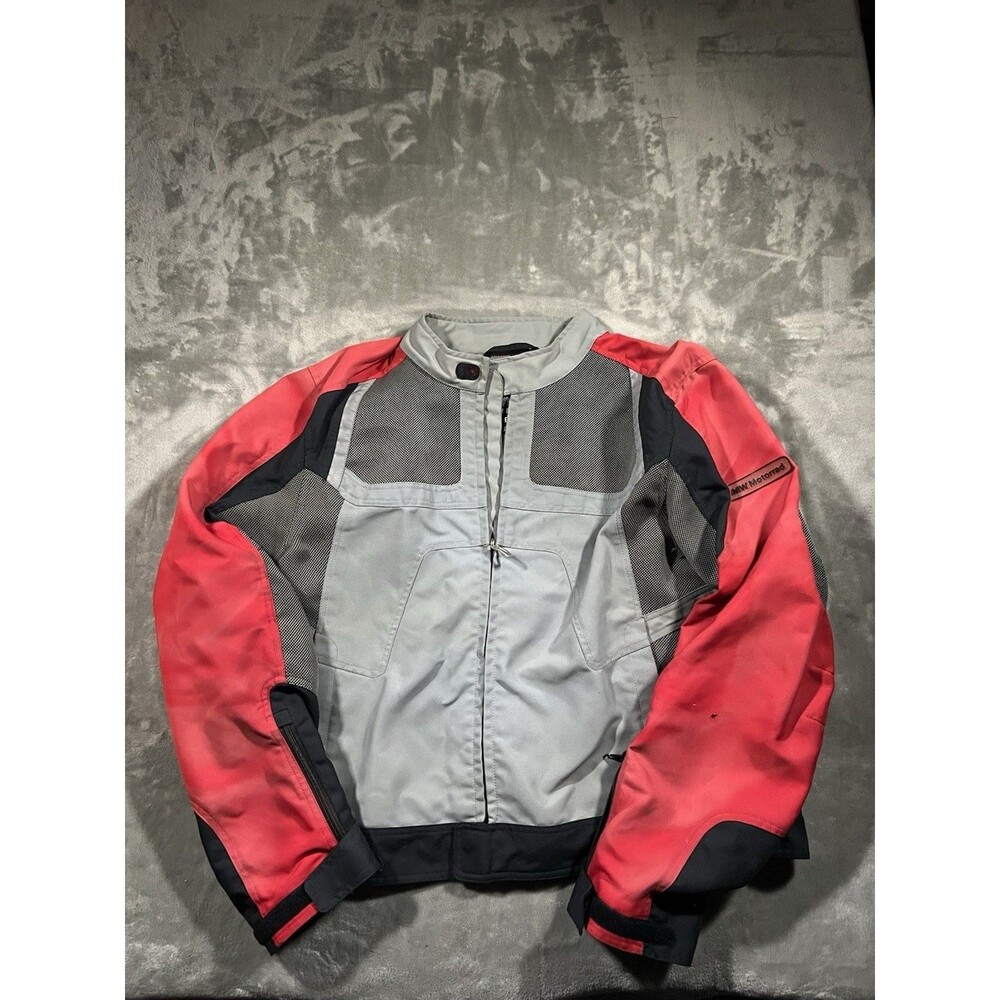 BMW Motorrad Airflow 3 Jacket Armor Size L Red Racing Y2K FLAW